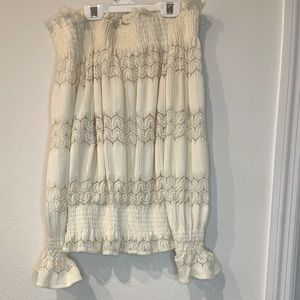 Off the shoulder, long sleeve, blouse